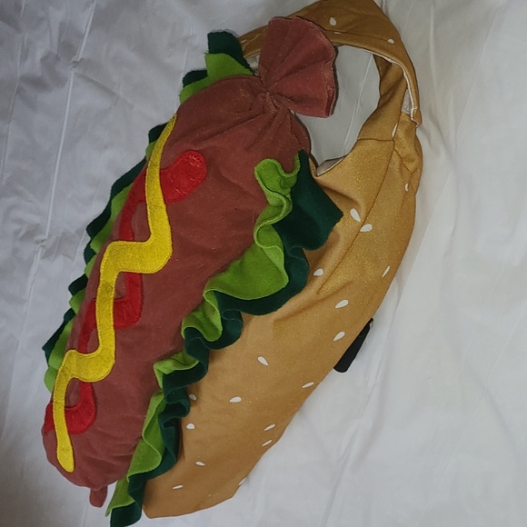 Frisco 🌭 Plush Hotdog Costume for Large Dog (Size XL, ~28"L x ~32"W) -Halloween - Picture 3 of 12